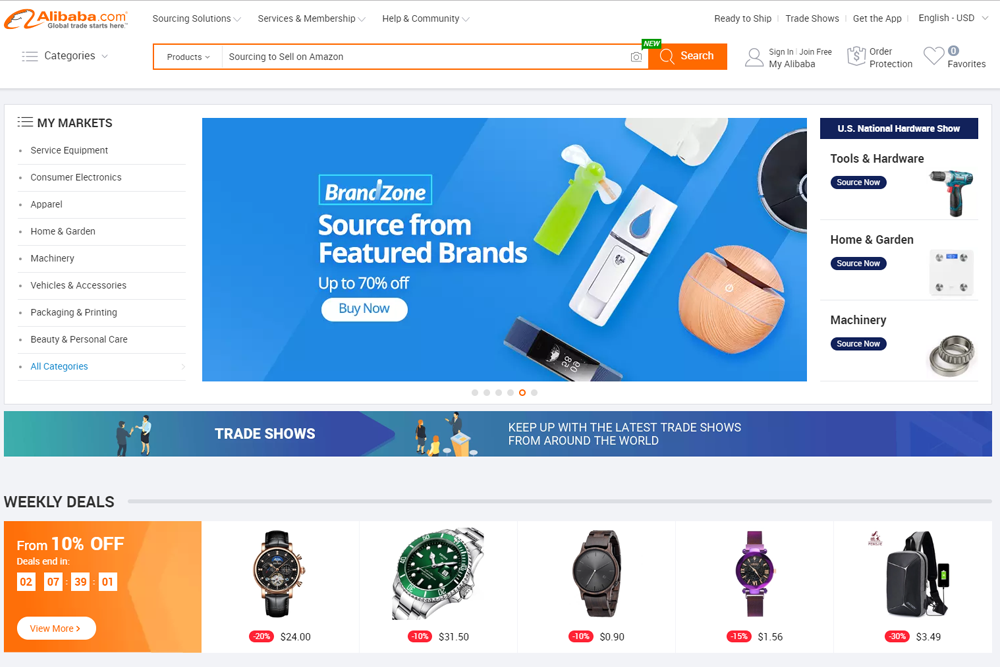 Sourcing Products on Alibaba to Sell on Amazon