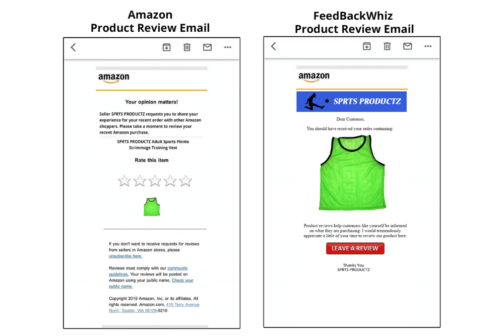 Customizing amazon emails