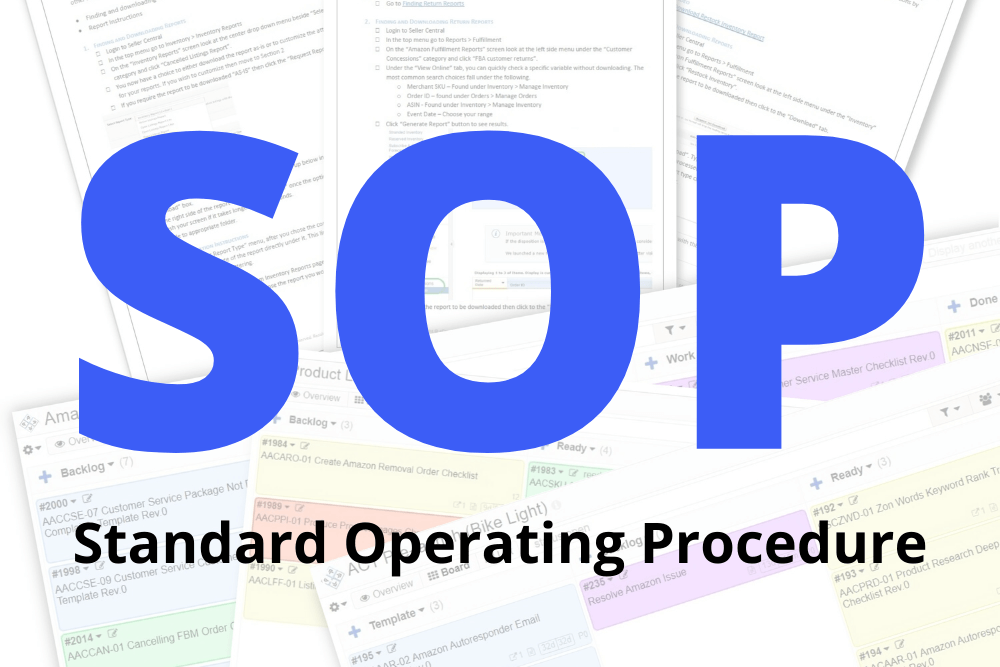 standard operating procedure - SOP