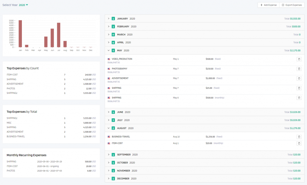 Customize your Amazon revenue and expense tracking system