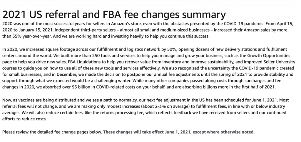 amazon seller fees increase